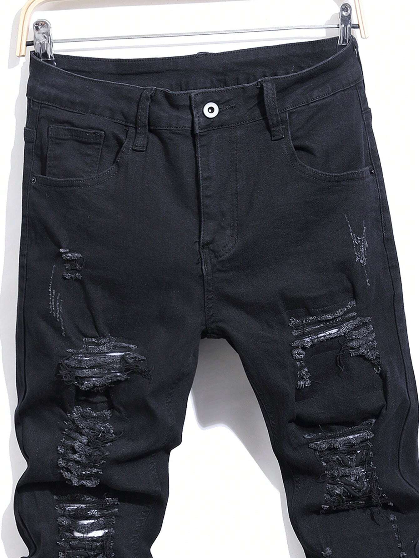 Men’s Distressed Jeans with Details – Dallas Jeans