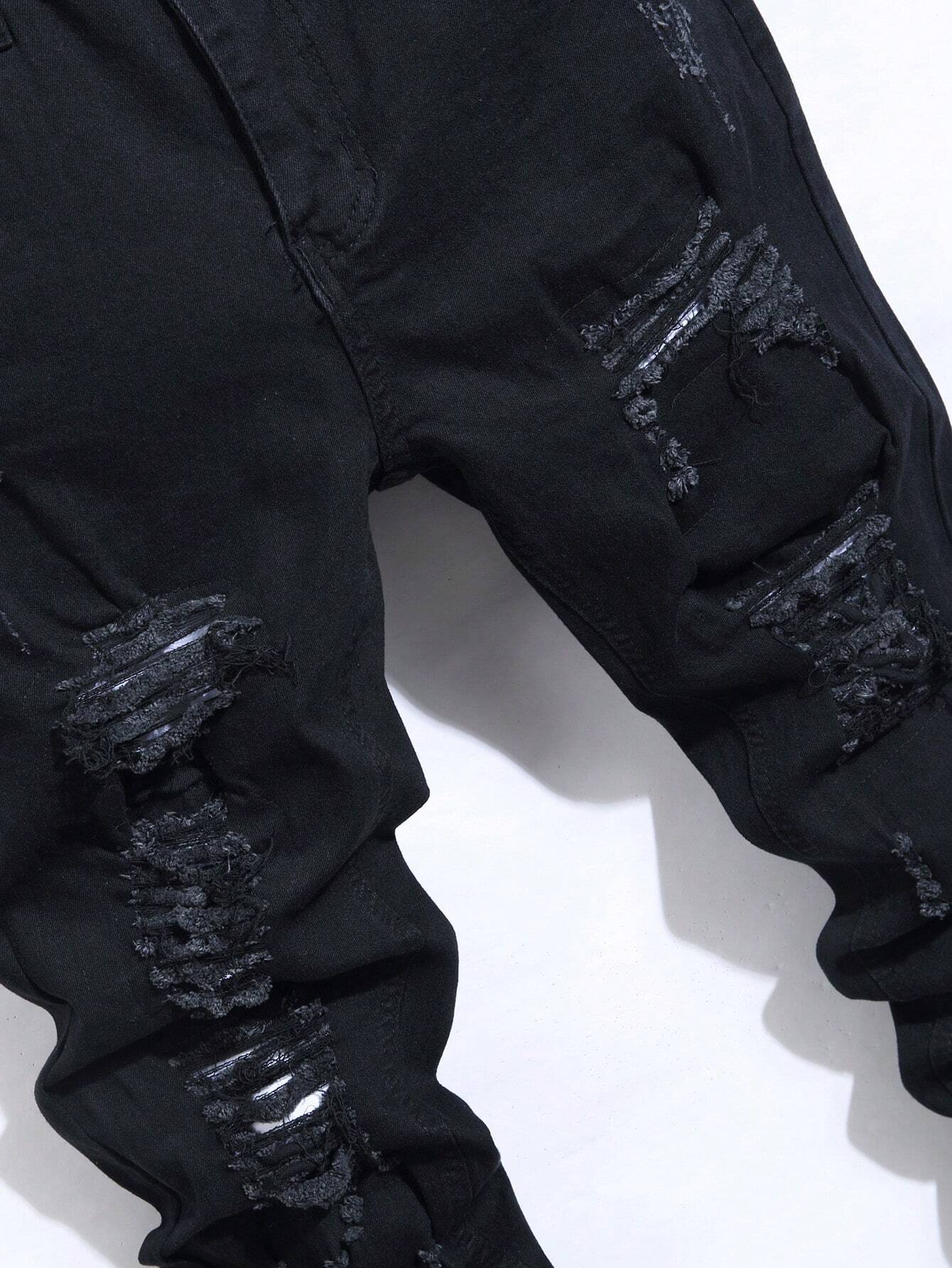 Men’s Distressed Jeans with Details – Dallas Jeans