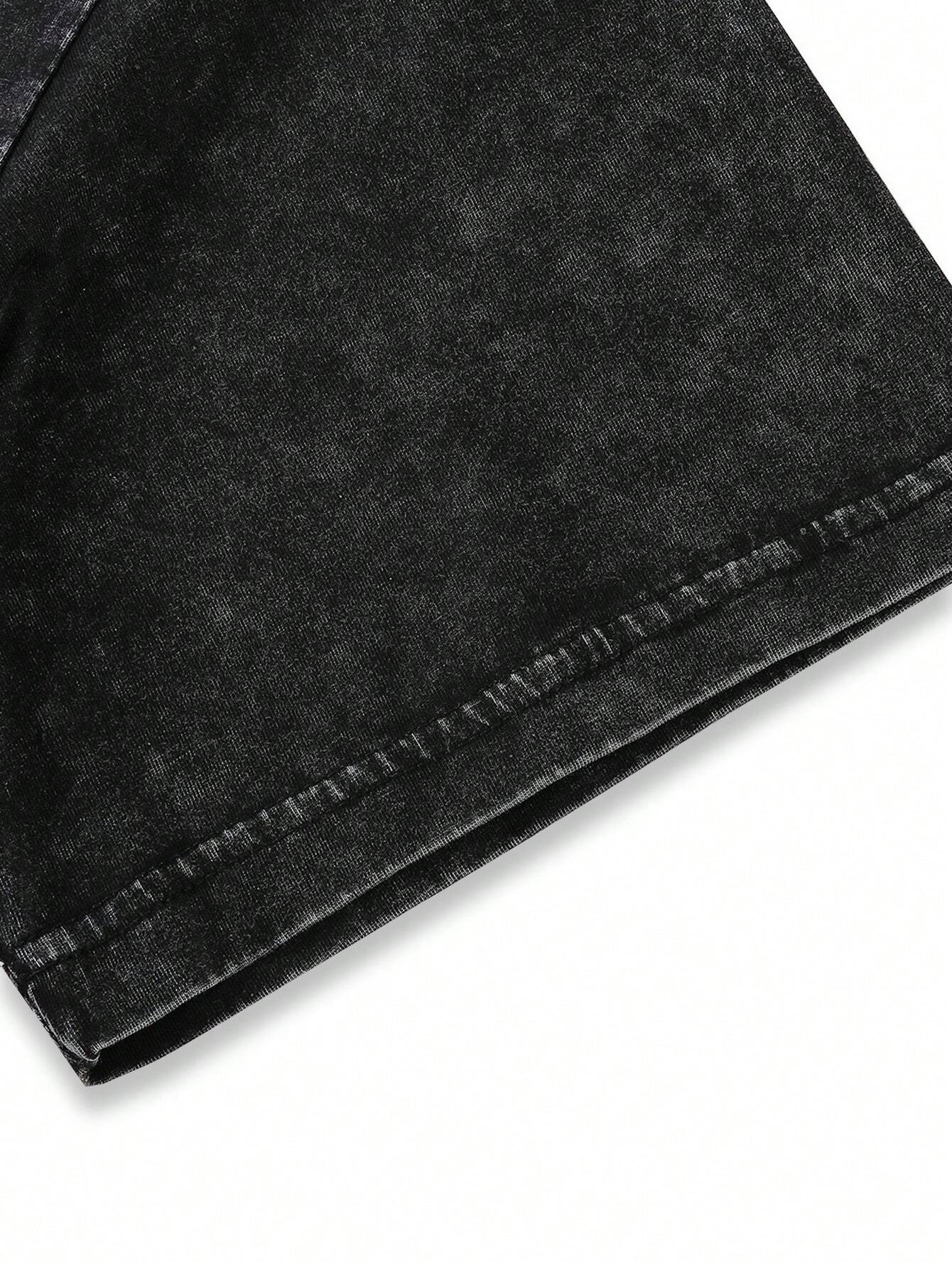 Men’s Oversized Distressed T-Shirt – Futury Lady T-Shirt