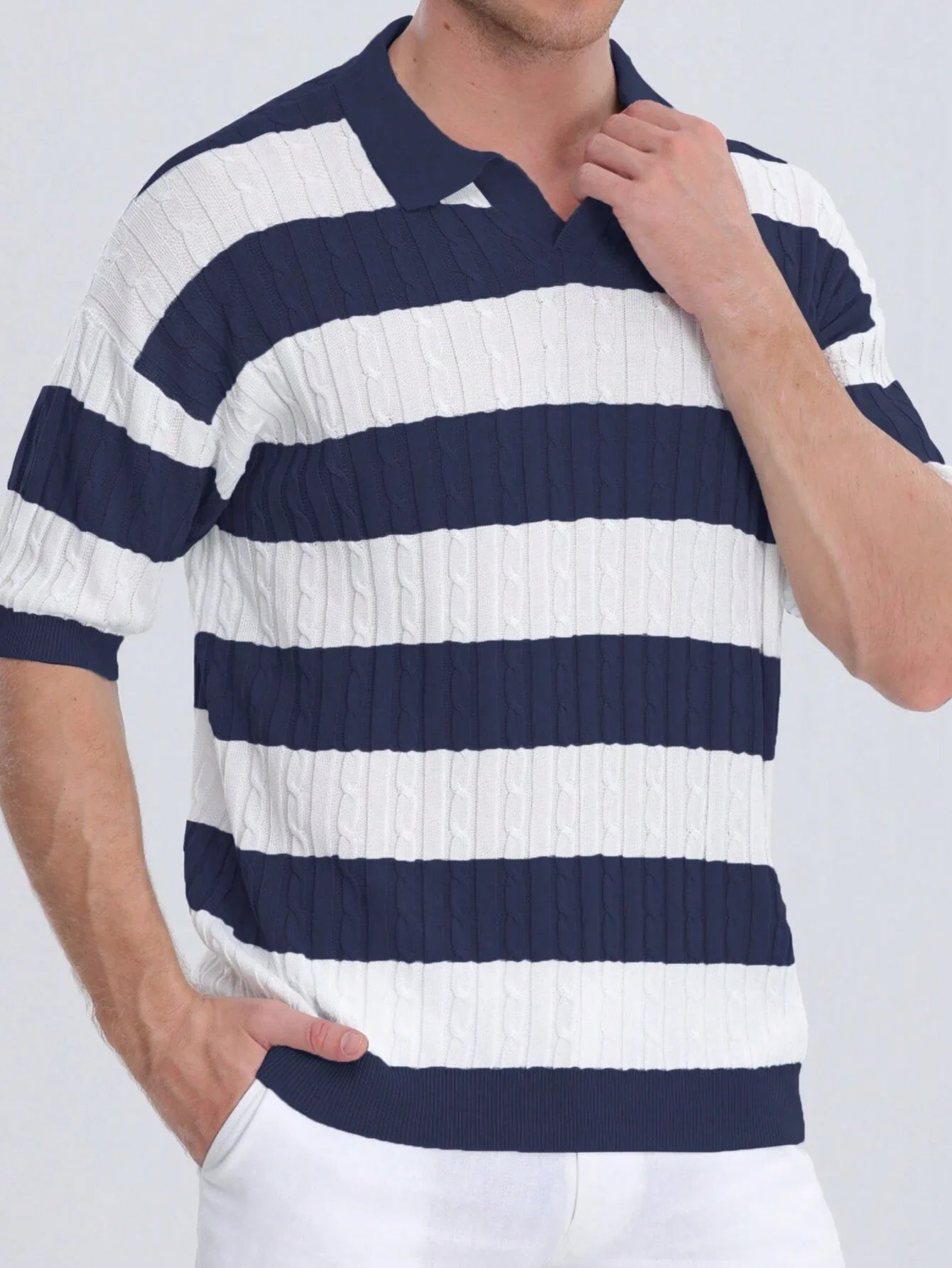 Men’s Textured Polo Shirt – Bergamo Polo Shirt