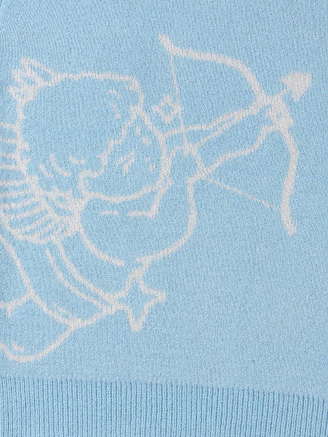 Men’s Printed Sweater – Cupid Love Sweater