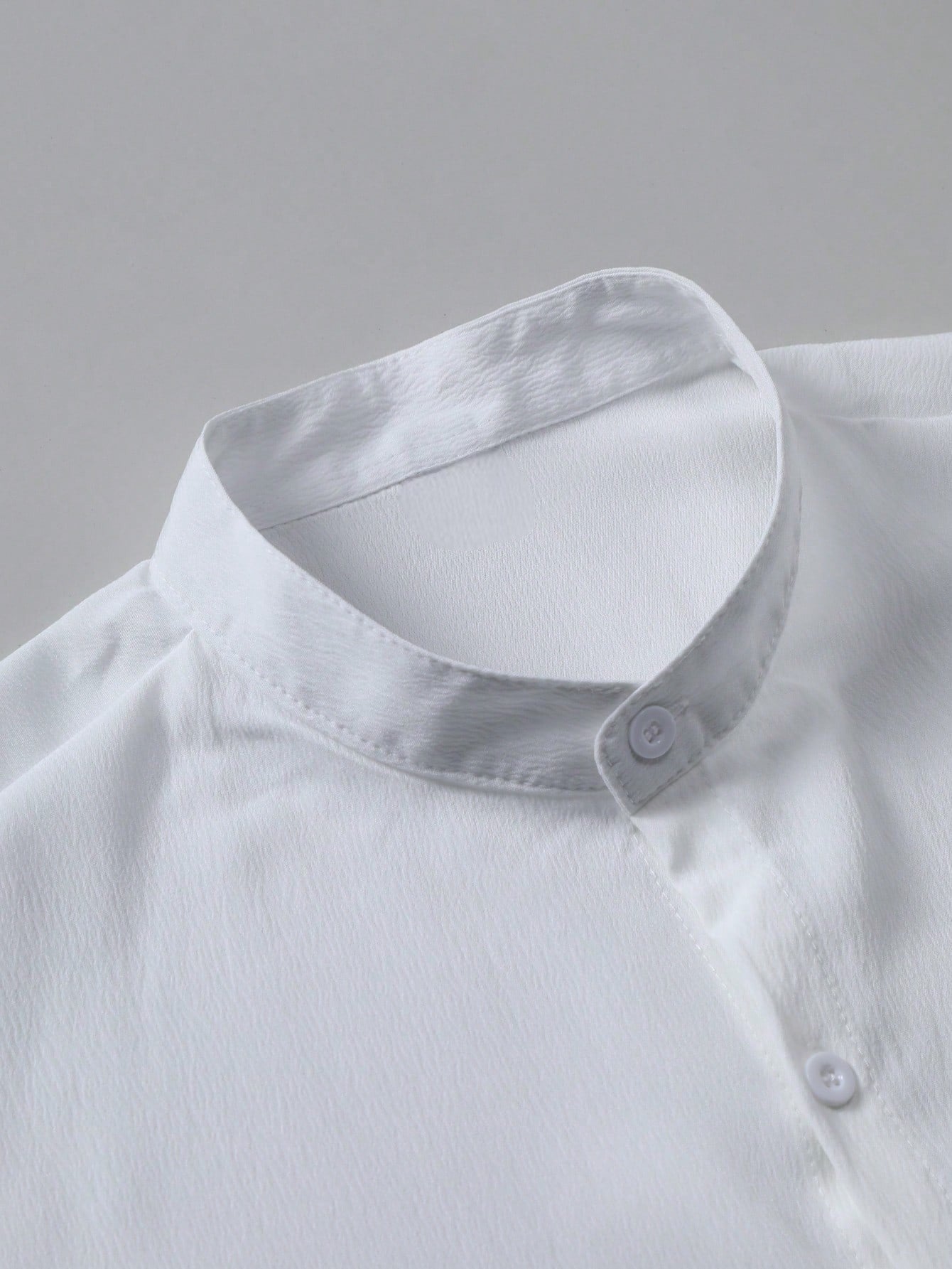 Men’s Grandad Collar Short Sleeve Shirt – Santorini Shirt