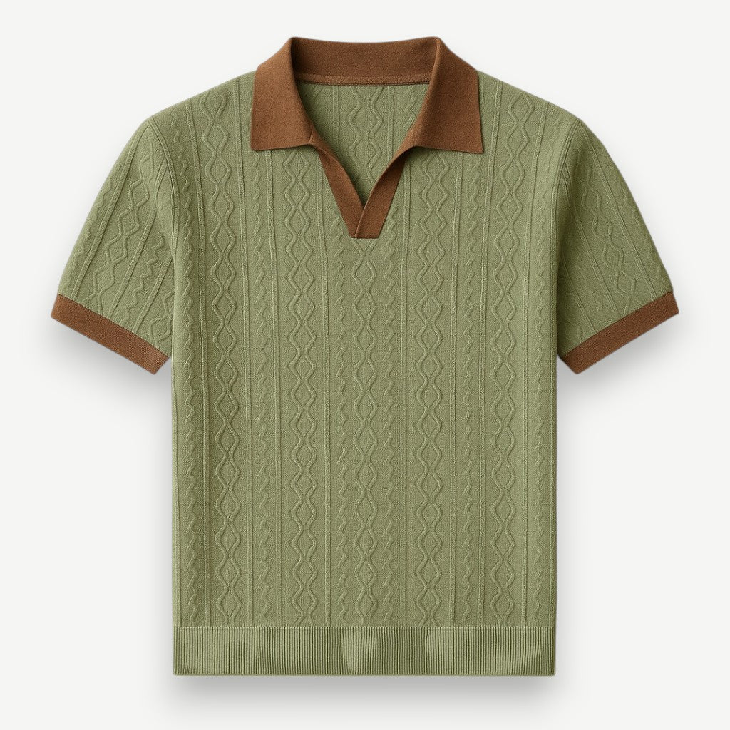 Men’s Textured Polo Shirt – Ravello Shirt
