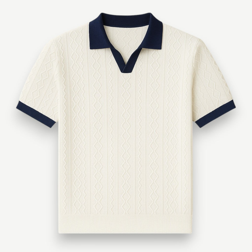 Men’s Textured Polo Shirt – Ravello Shirt