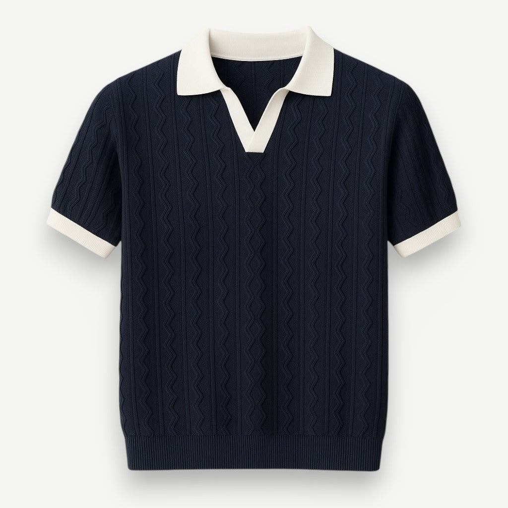 Men’s Textured Polo Shirt – Ravello Shirt