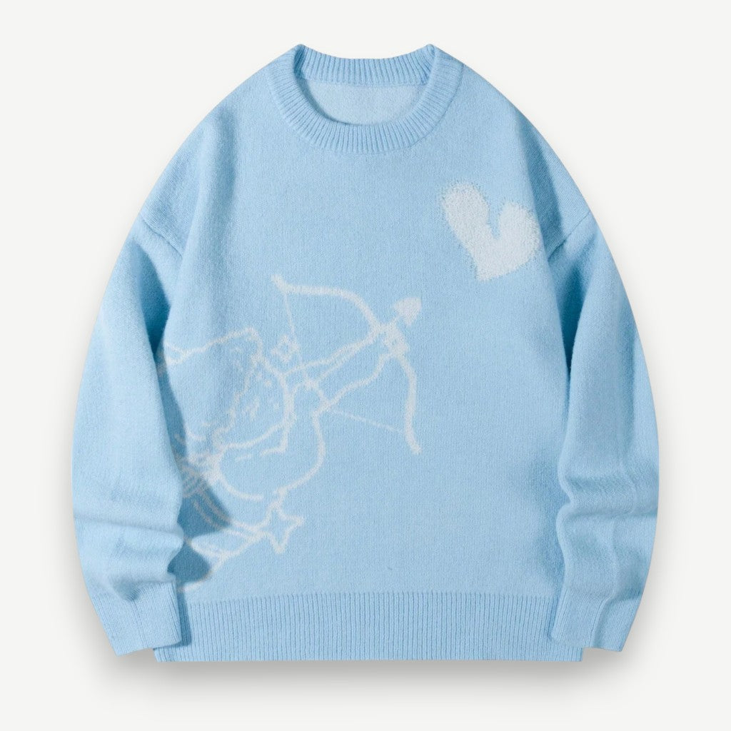 Men’s Printed Sweater – Cupid Love Sweater