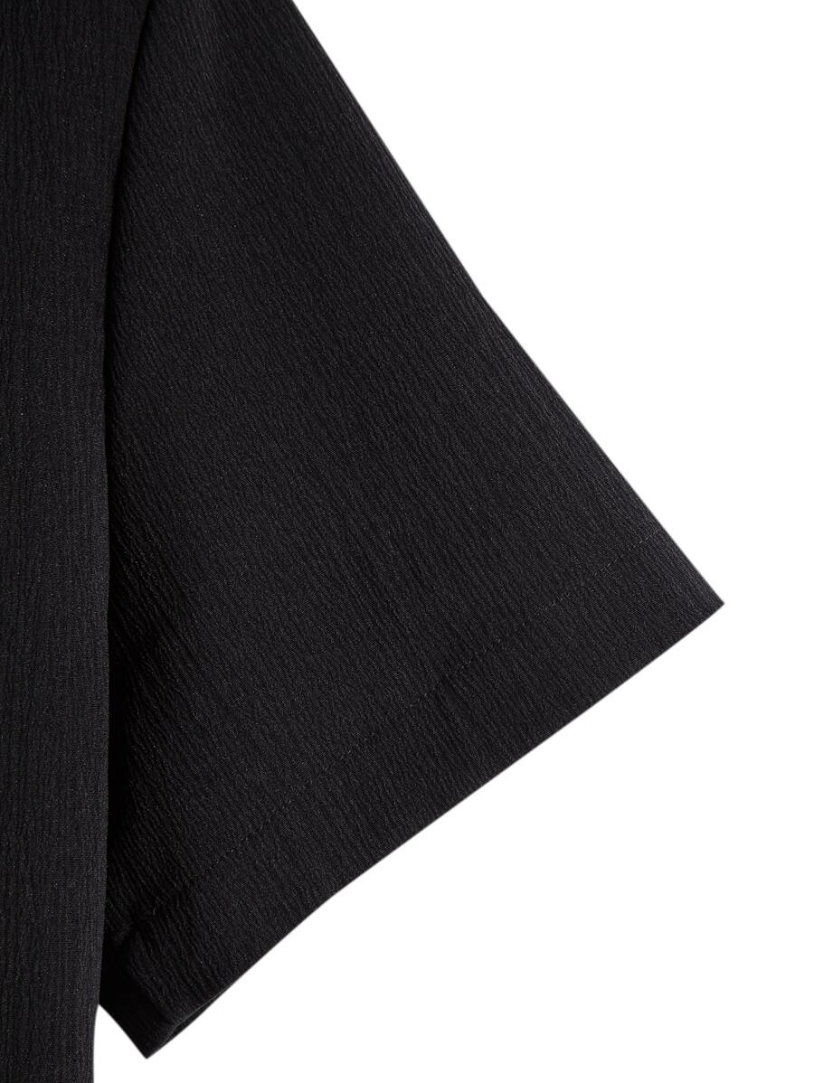 Men’s Grandad Collar Short Sleeve Shirt – Shirt