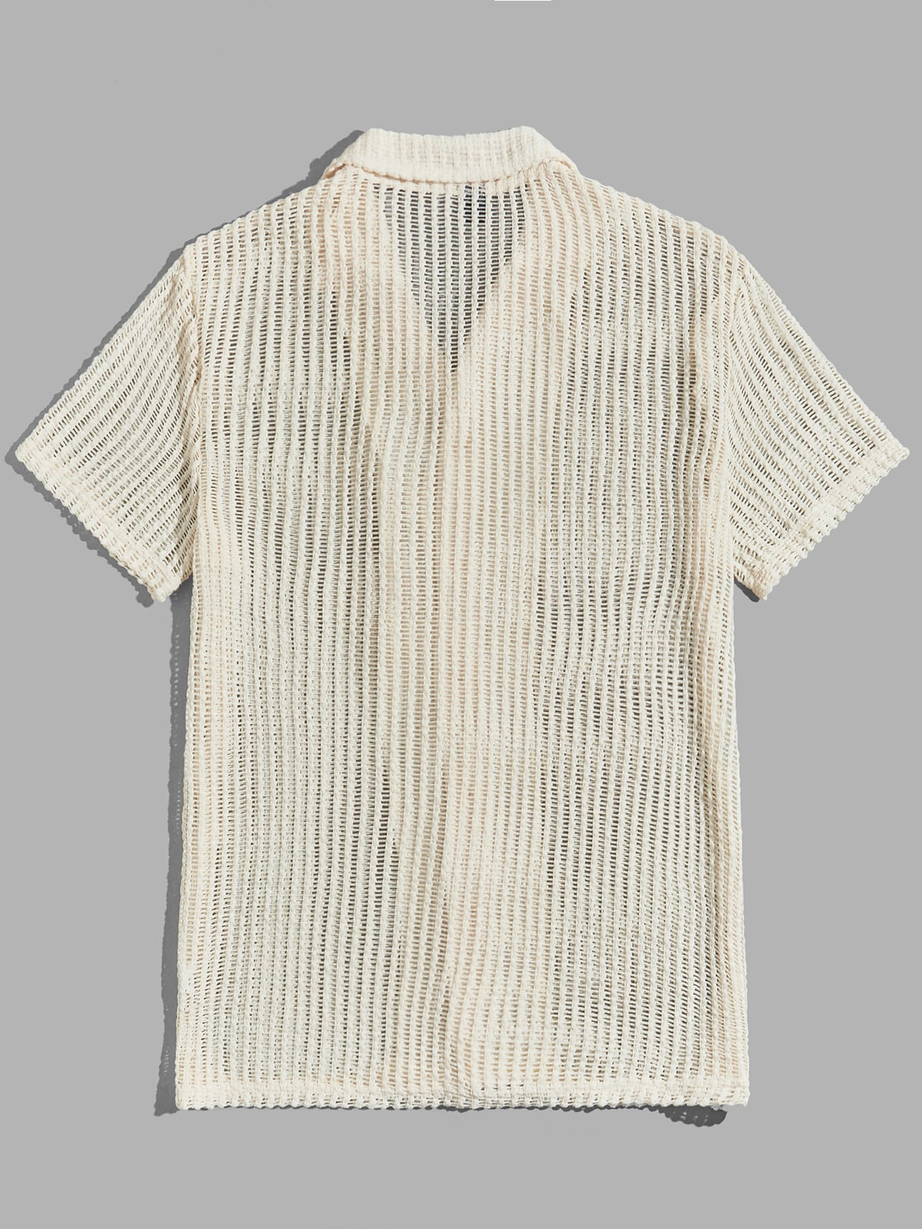 Men’s Knit Button-Down Shirt – Shirt