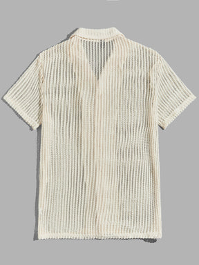Men’s Knit Button-Down Shirt – Palawan Shirt