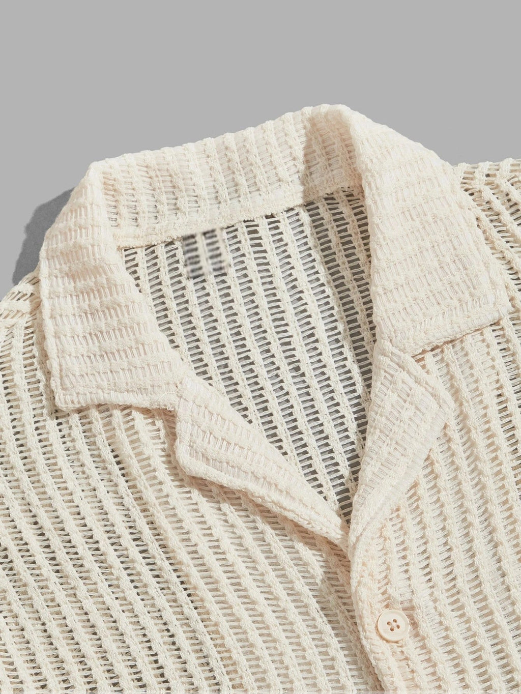 Men’s Knit Button-Down Shirt – Shirt