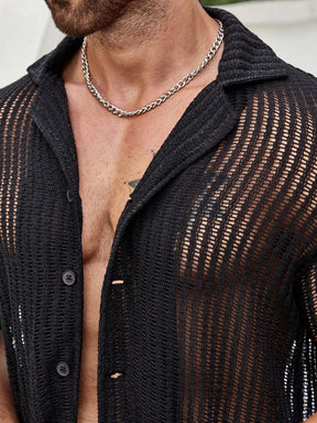 Men’s Knit Button-Down Shirt – Palawan Shirt