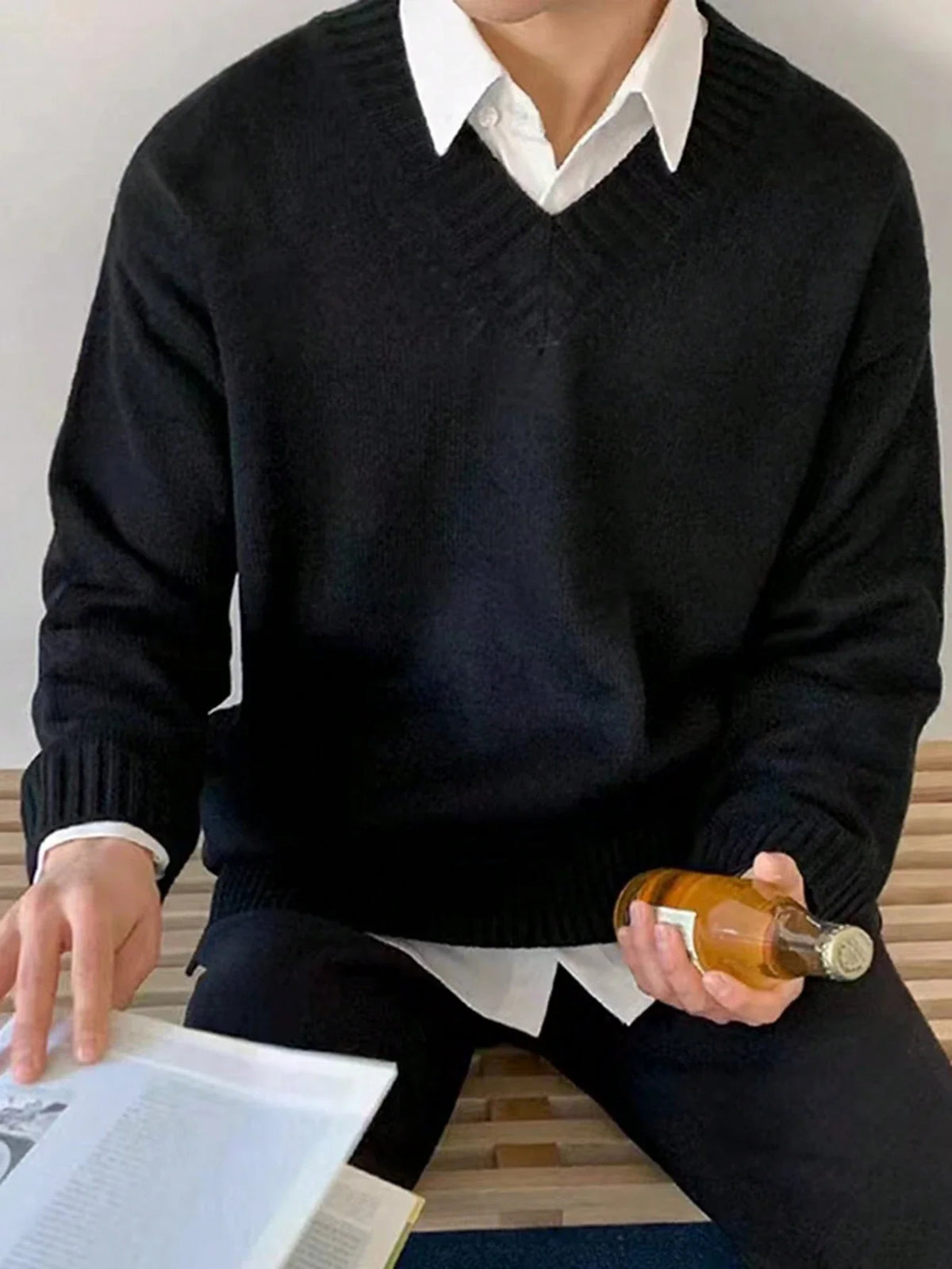 Men’s Plain Sweater – Marseille Sweater