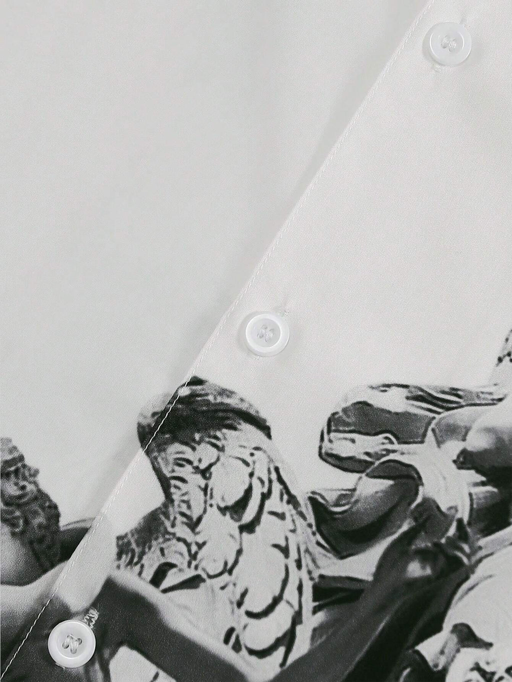 White Button-Up Shirt with Angels – Angel Legacy Shirt