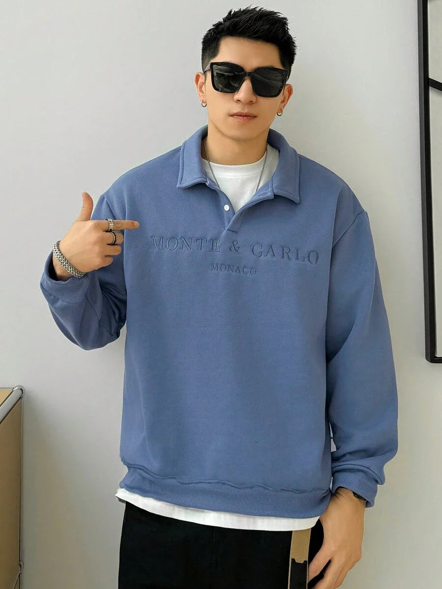 Men’s Embroidered Sweater – Monte Carlo Sweater