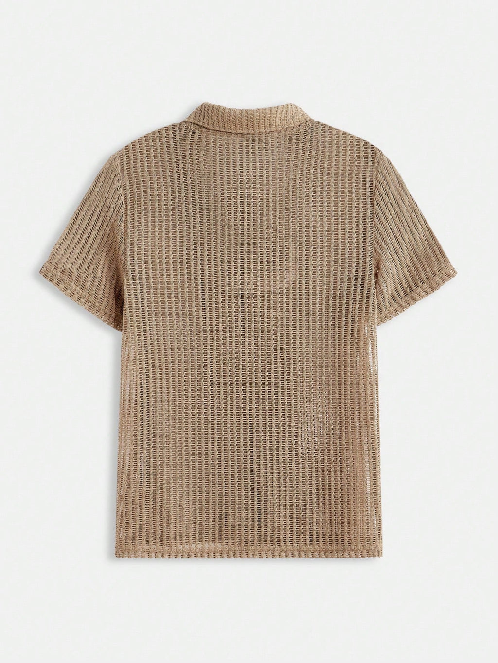 Men’s Knit Button-Down Shirt – Shirt