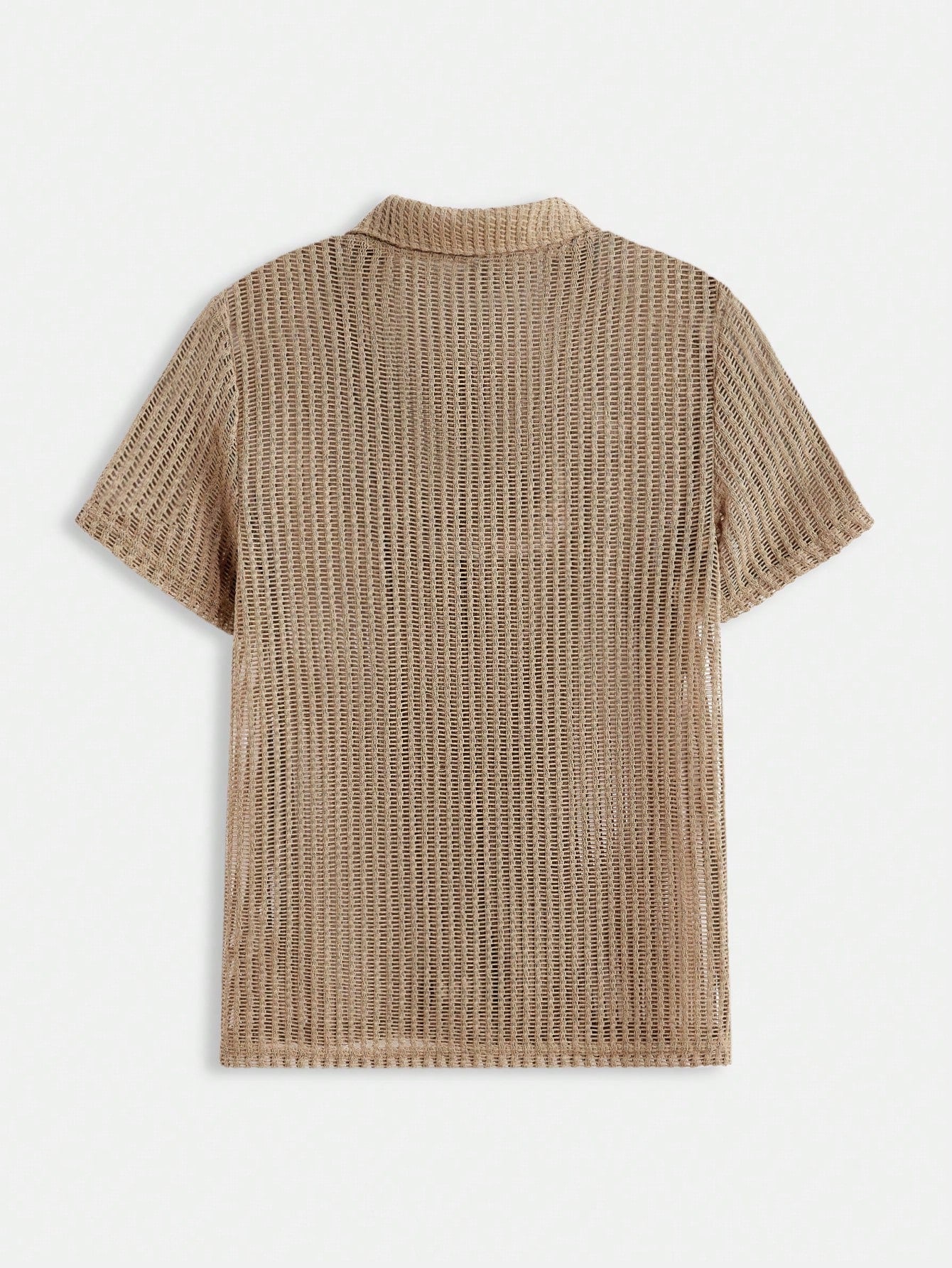 Men’s Knit Button-Down Shirt – Shirt