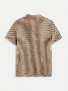 Men’s Knit Button-Down Shirt – Palawan Shirt