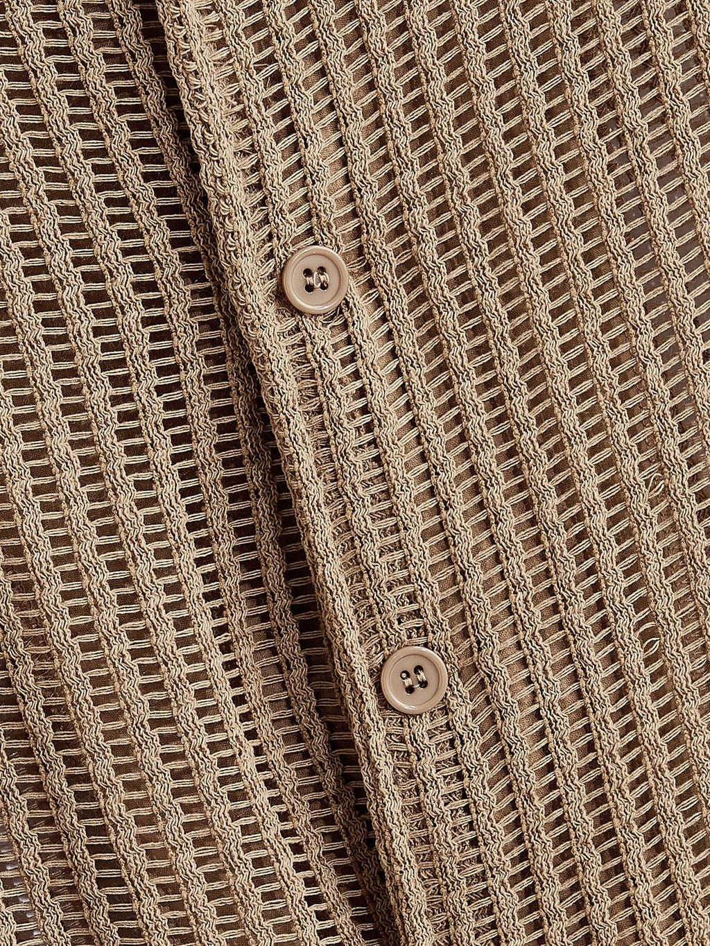 Men’s Knit Button-Down Shirt – Shirt