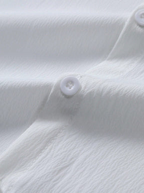 Men’s Grandad Collar Short Sleeve Shirt – Santorini Shirt