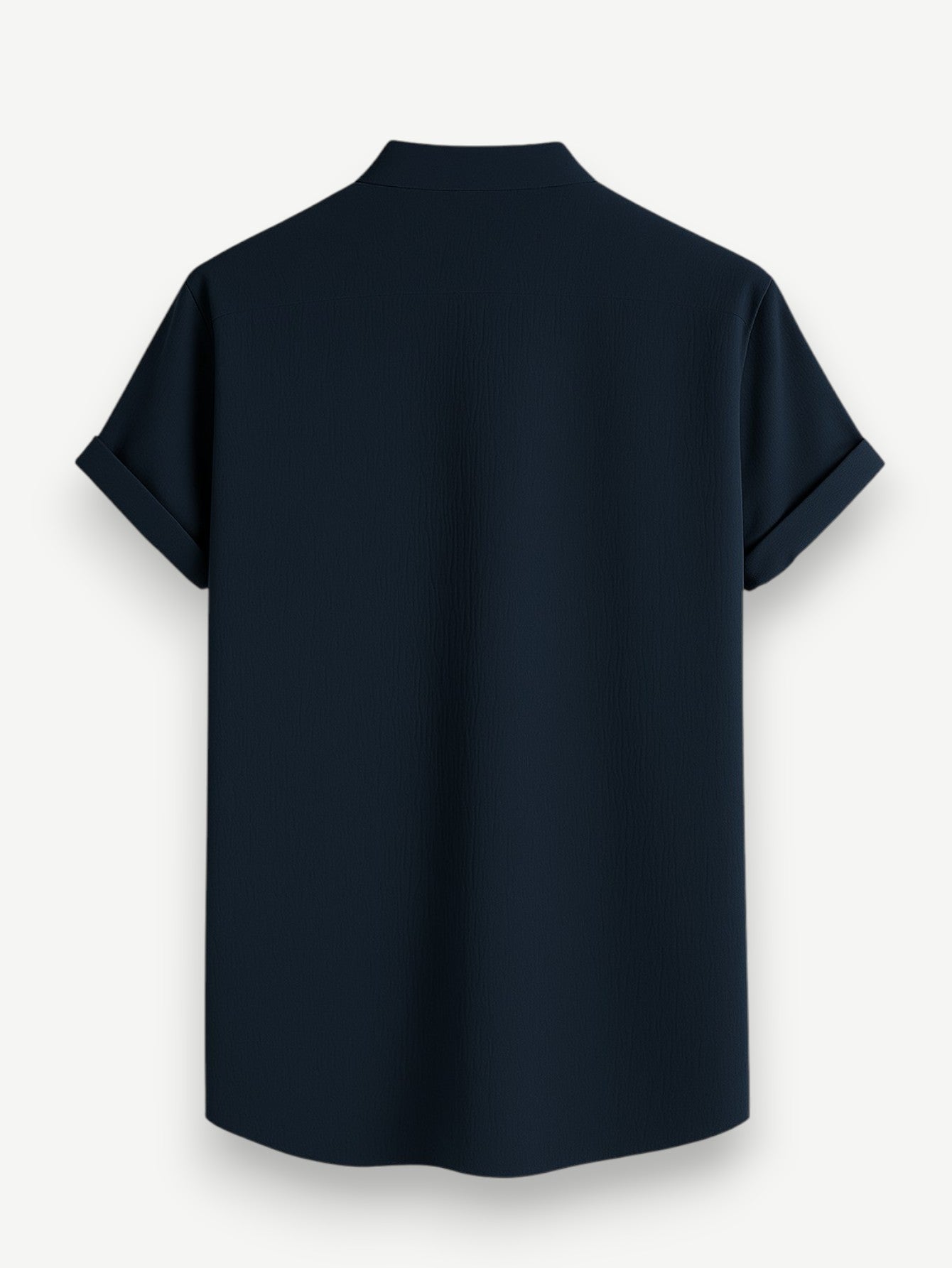 Men’s Grandad Collar Short Sleeve Shirt – Shirt