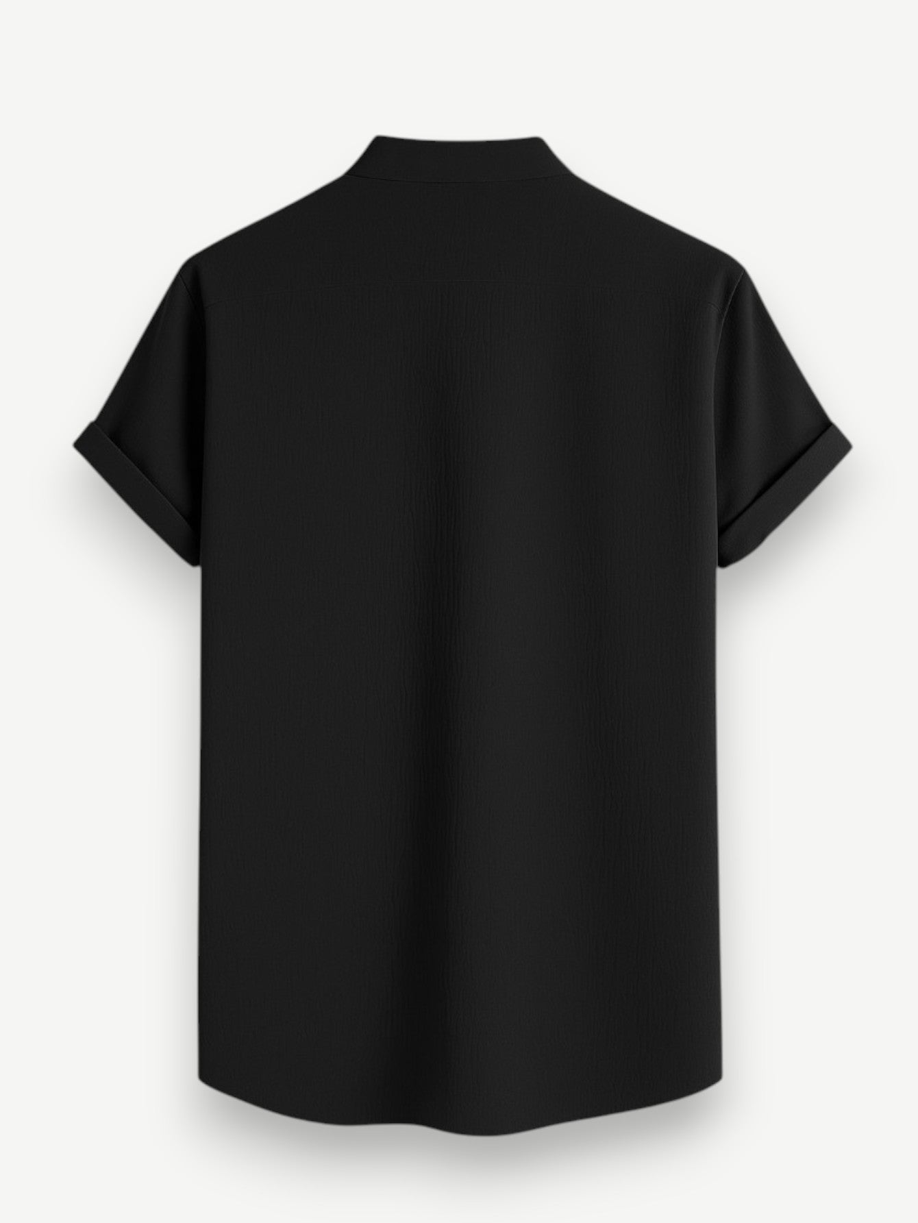 Men’s Grandad Collar Short Sleeve Shirt – Shirt