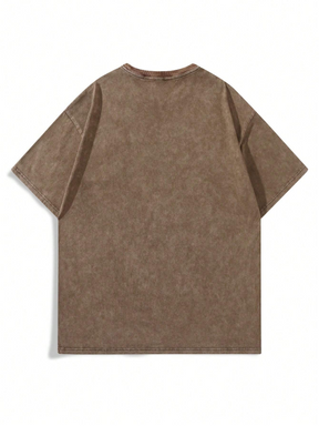 Men’s Oversized Distressed T-Shirt – Futury Lady T-Shirt