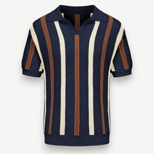 Men’s Striped Knit Polo Shirt – Malta Polo Shirt