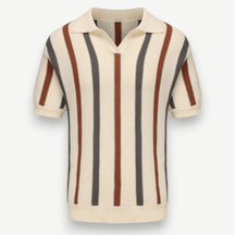 Men’s Striped Knit Polo Shirt – Malta Polo Shirt