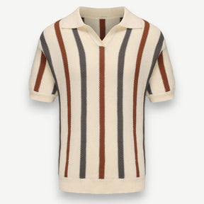Men’s Striped Knit Polo Shirt – Malta Polo Shirt
