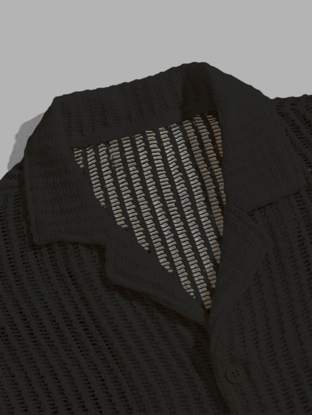 Men’s Knit Button-Down Shirt – Shirt