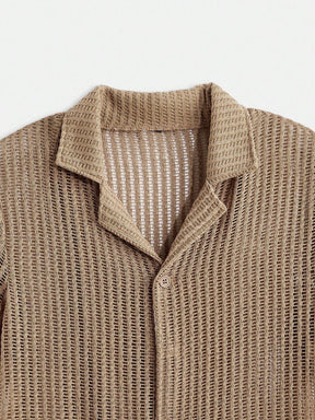 Men’s Knit Button-Down Shirt – Palawan Shirt