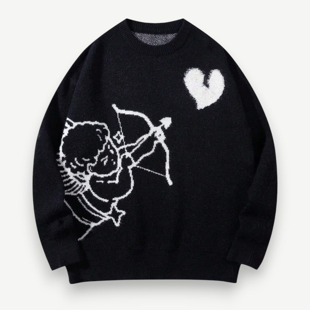 Men’s Printed Sweater – Cupid Love Sweater