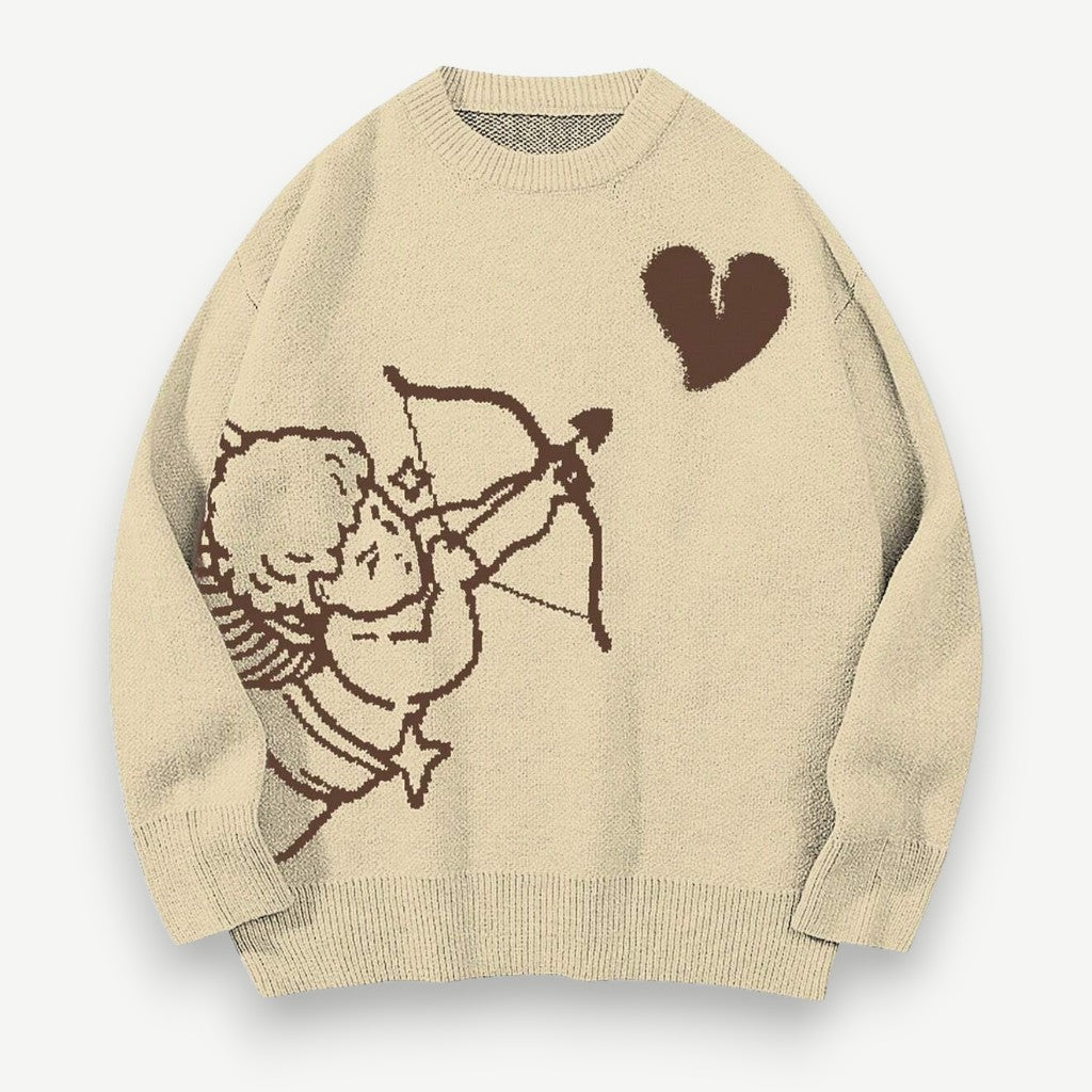Men’s Printed Sweater – Cupid Love Sweater