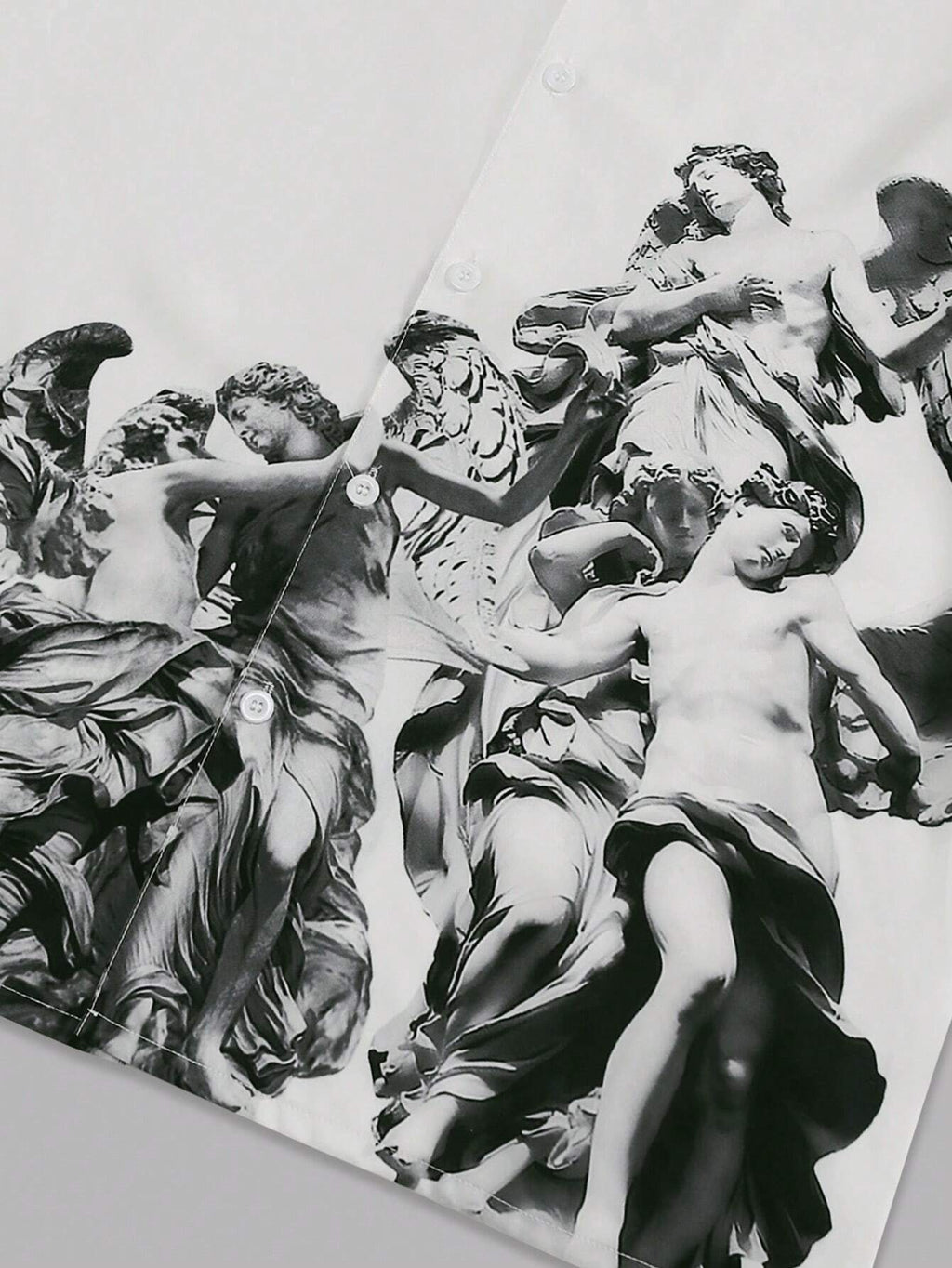 White Button-Up Shirt with Angels – Angel Legacy Shirt