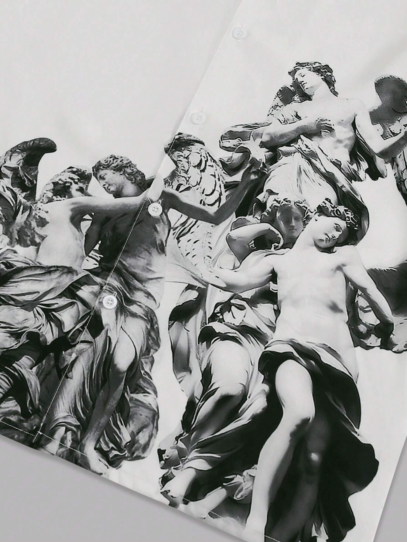 White Button-Up Shirt with Angels – Angel Legacy Shirt