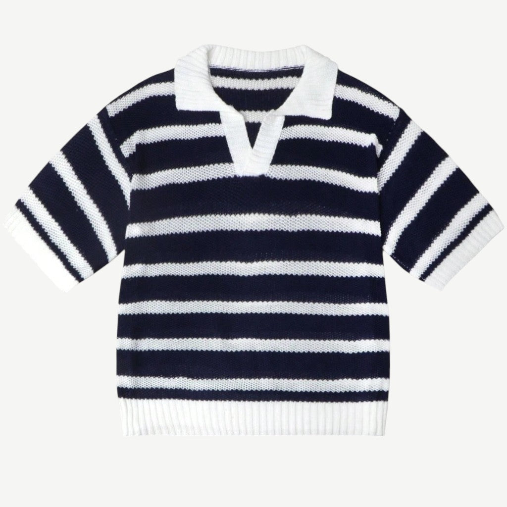 Men’s Oversized Knit Polo Shirt – Mallorca Polo Shirt
