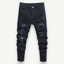 Men’s Distressed Jeans with Details – Dallas Jeans