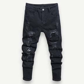 Men’s Distressed Jeans with Details – Dallas Jeans