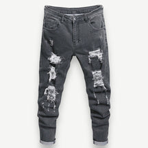 Men’s Distressed Jeans with Details – Dallas Jeans