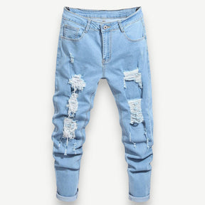 Men’s Distressed Jeans with Details – Dallas Jeans